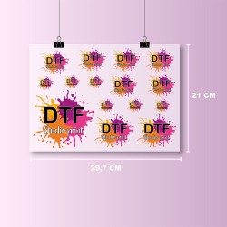 Transfert DTF A4 – Impression Personnalisée Textile – Haute Qualité