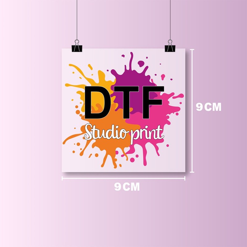 Transfert DTF 9 x 9 cm – Petit Format Personnalisé pour Textile